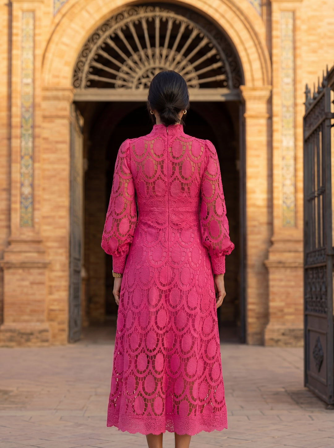 Stylish women's wedding guest dress, a sophisticated and feminine spring formal option.