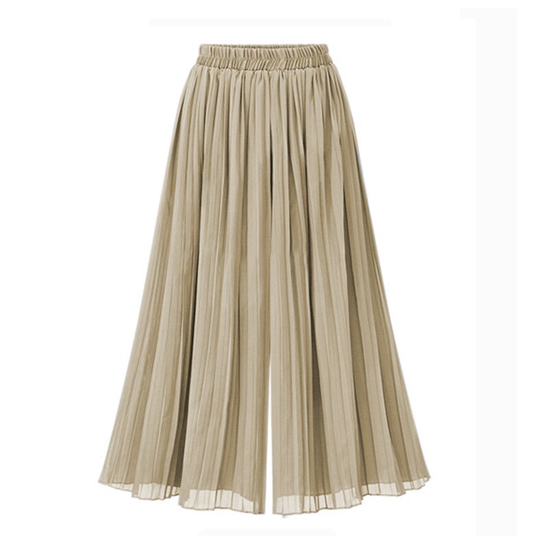 Chic wide leg women's pants featuring intricate mesh detail, ensuring comfort and a fashionable, flowy silhouette.