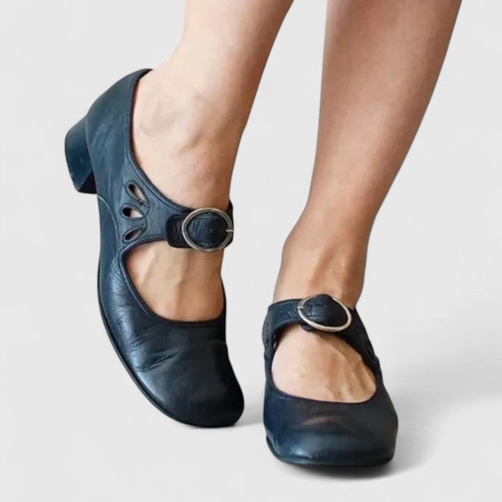 Stylish women's high heels, round toe design, ideal formal footwear for parties, weddings & office.