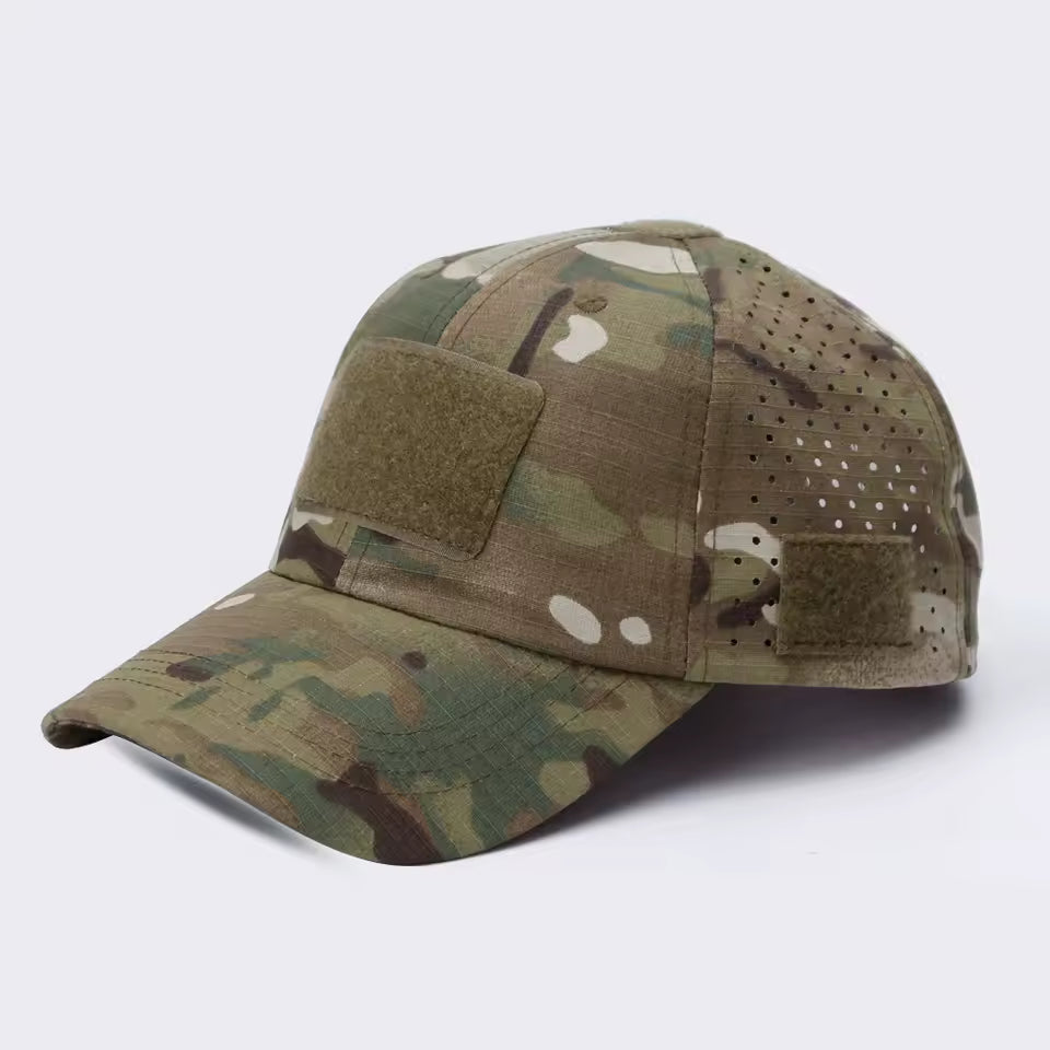 Men's camouflage everyday cap. Rugged outdoor style headwear for casual wear.
