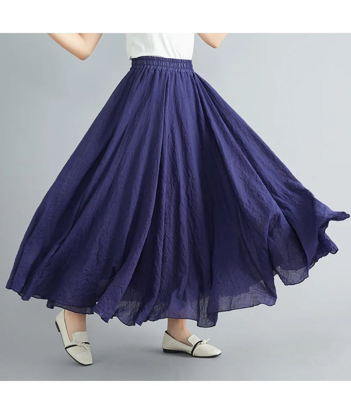 Flowing women's long skirt, fashionable & airy for comfortable wear.