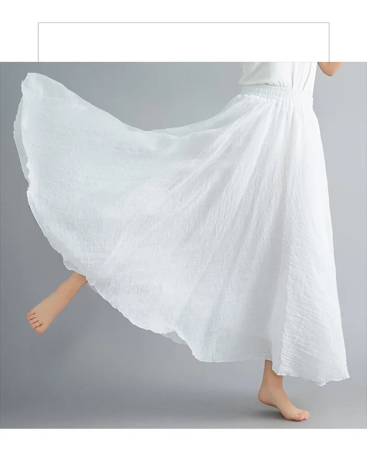 Women's comfortable maxi skirt, fashionable & flowing for everyday style.
