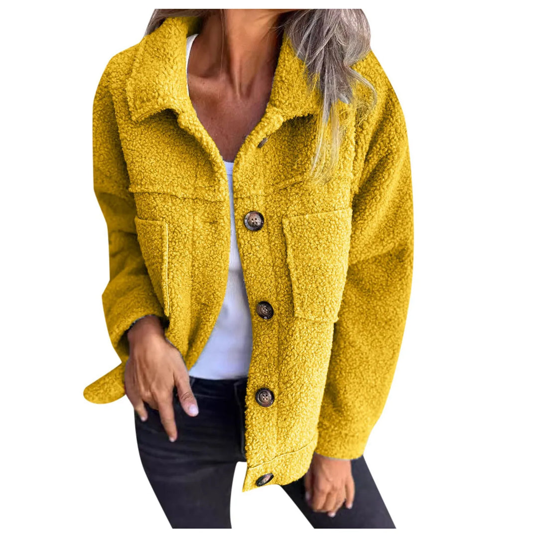 Lightweight women's spring jacket, short & stylish with cuffs. Versatile fashion outerwear for women.