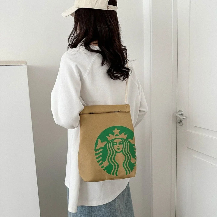 Fun and unique fast food print backpack, great for students, casual wear, and gifts.