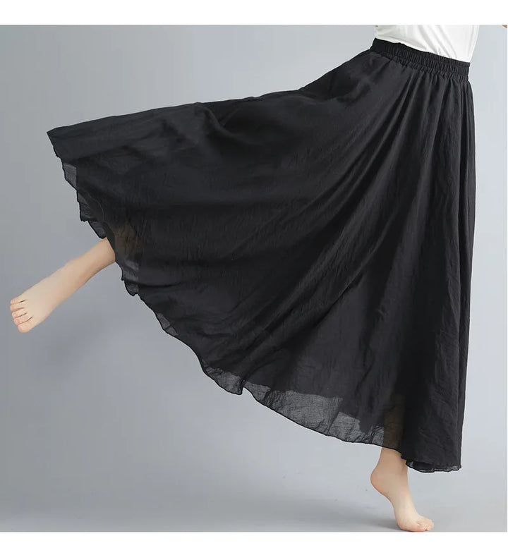 Women's casual long skirt, flowing & comfortable for everyday.