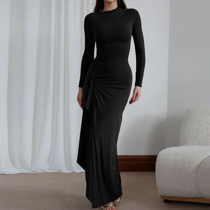 Comfortable women's Paloma maxi dress with a flowing silhouette, versatile for any elegant occasion.