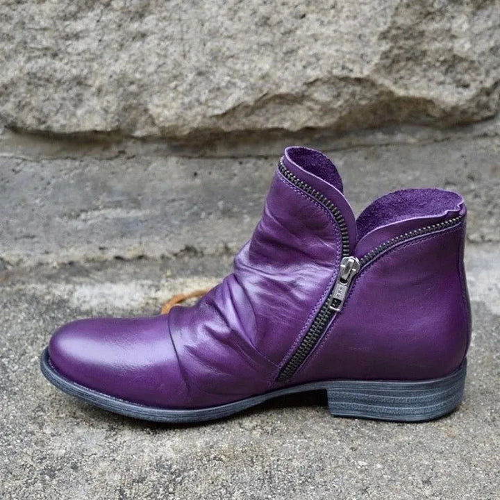 Stylish women's orthopedic ankle boots, providing excellent arch support & comfort for daily use.