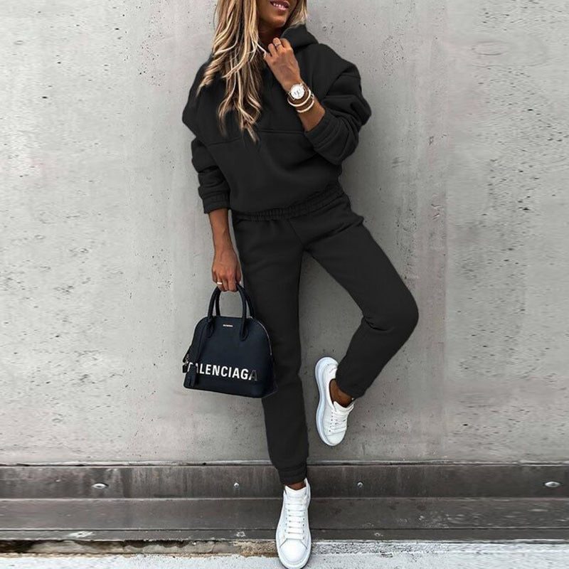 Women's stylish, comfortable tracksuit set. Perfect athleisure for everyday wear, active or lounge.