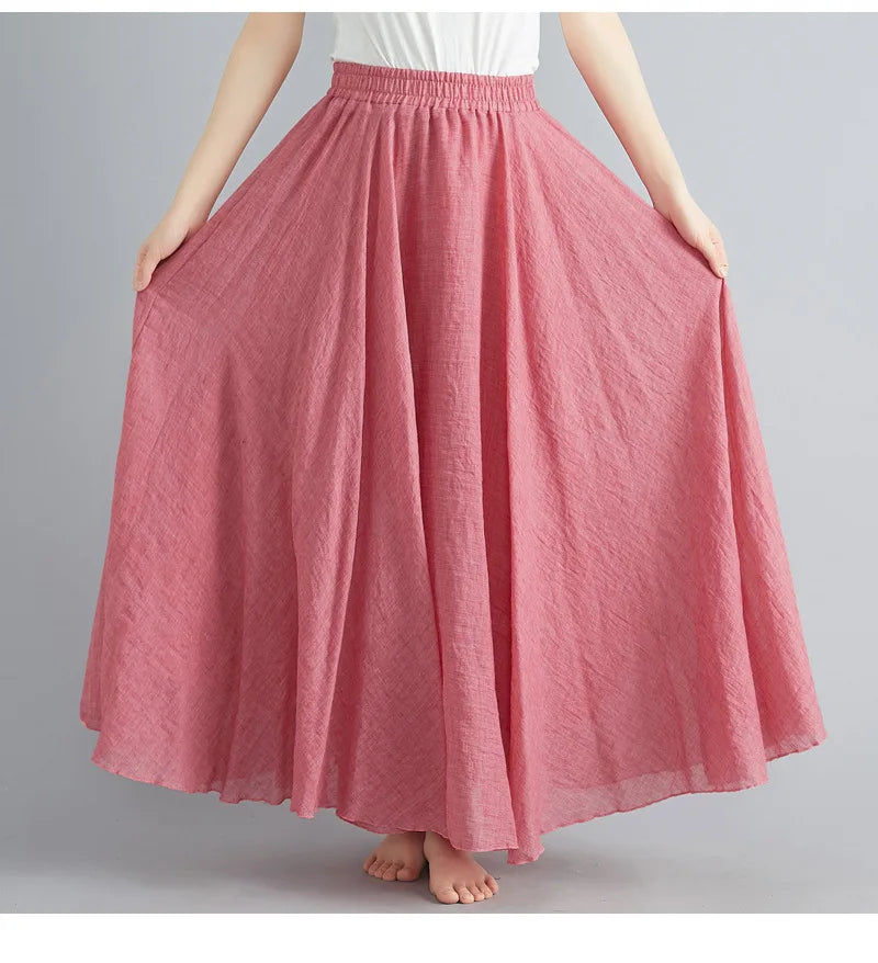 Casual long skirt for women, flowing & comfortable everyday fashion.