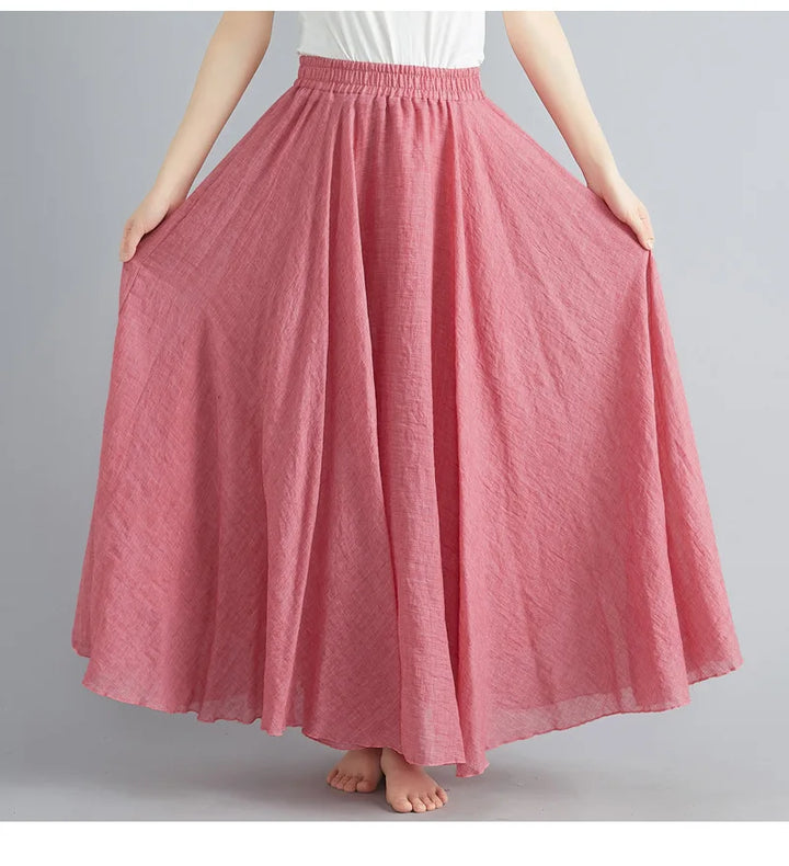 Casual long skirt for women, flowing & comfortable everyday fashion.