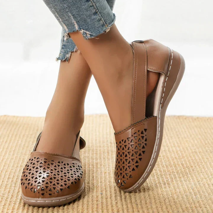 Elegant women's slingback flats. Orthobliss design for casual, everyday wear & summer style.