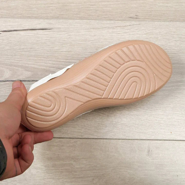 Women's Orthobliss slingback flats. Comfortable, stylish, & breathable orthopedic footwear for everyday.
