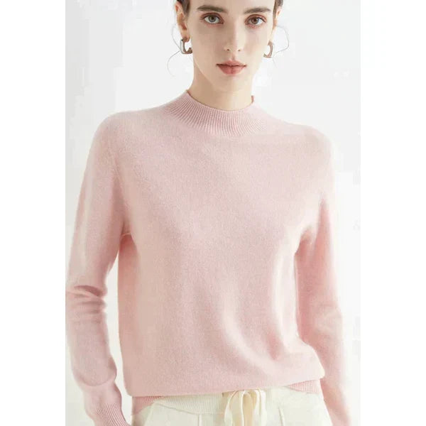 Stylish women's knit sweater, a comfortable and cozy top for autumn/winter apparel.