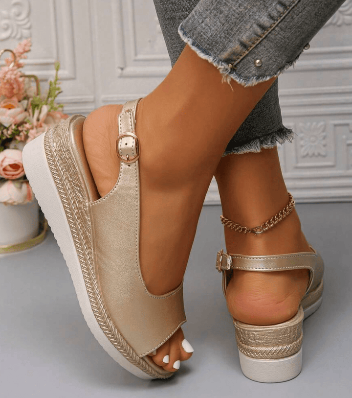 Chic women's espadrille slingback sandals, ideal casual summer footwear with excellent arch support.