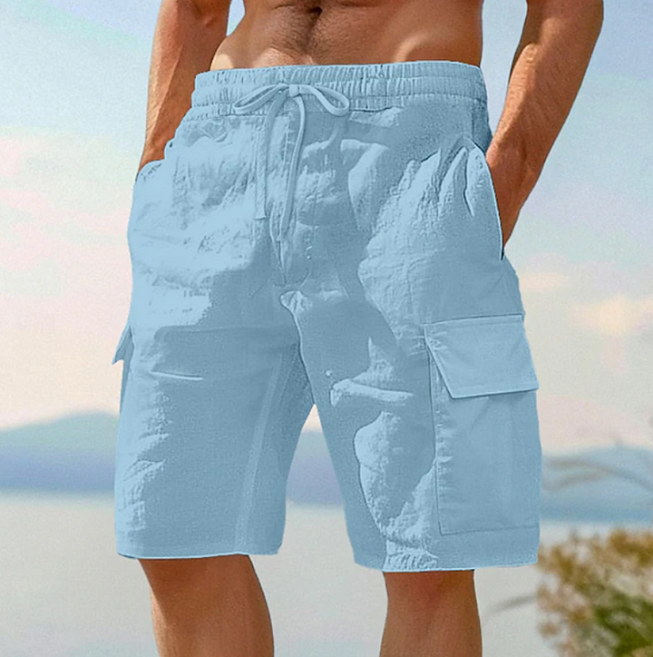 Chic women's lace shorts, offering a relaxed fit and side pockets for comfortable, versatile summer fashion.