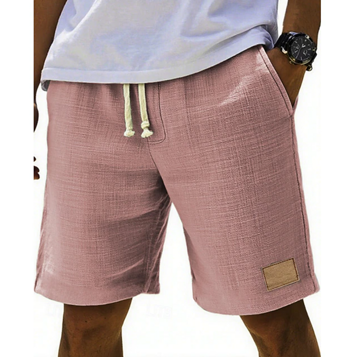 Versatile men's beachwear lace shorts, comfortable and lightweight, perfect for vacation or everyday summer style.