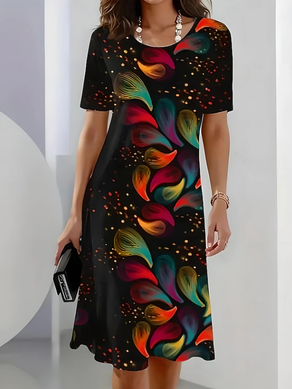 Women's fashion elegant midi dress, a sophisticated choice for evening parties & formal wear.