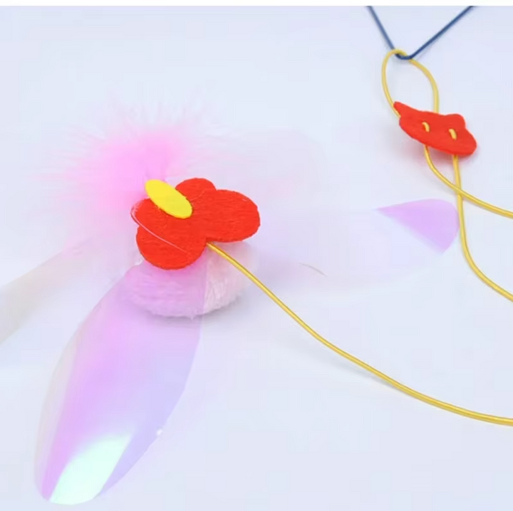 3-pack interactive jumping mouse door toy for cats. Boosts activity, mental enrichment & play.