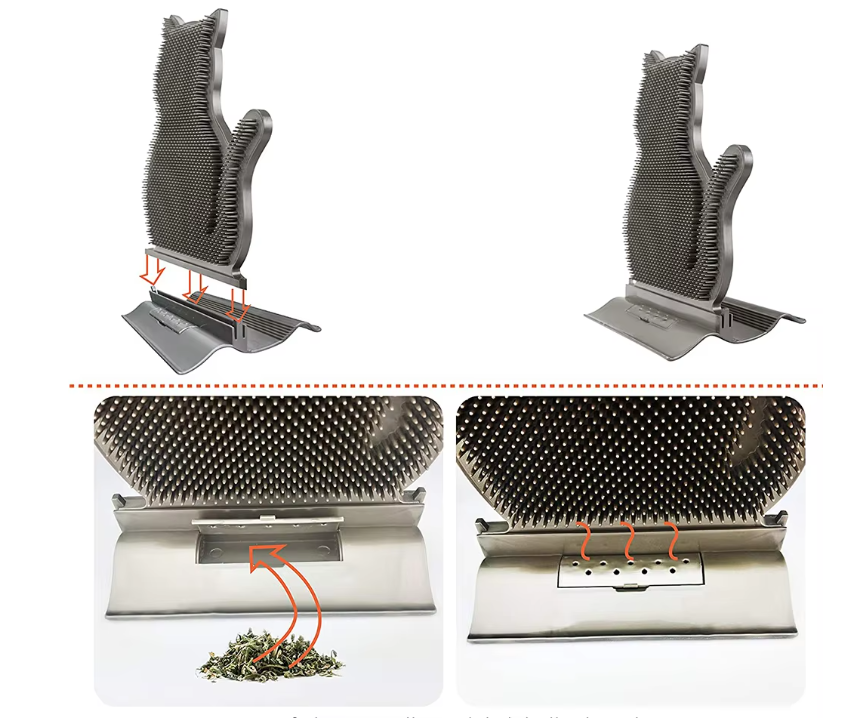 Playful cat silicone anti-slip towel holder, a cute gift for home organization & kitchen decor.