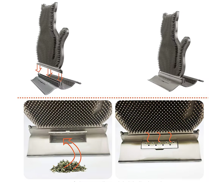 Playful cat silicone anti-slip towel holder, a cute gift for home organization & kitchen decor.