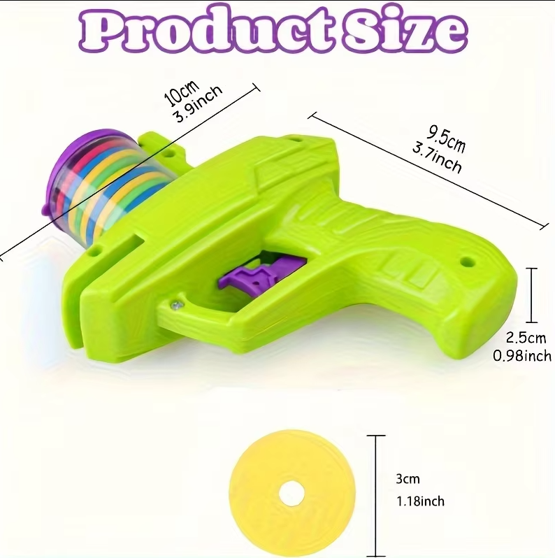 Interactive cat toy disc launcher gun, encouraging chase & pounce play for active felines.
