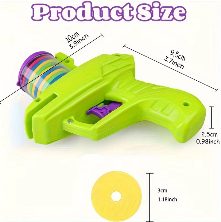 Interactive cat toy disc launcher gun, encouraging chase & pounce play for active felines.