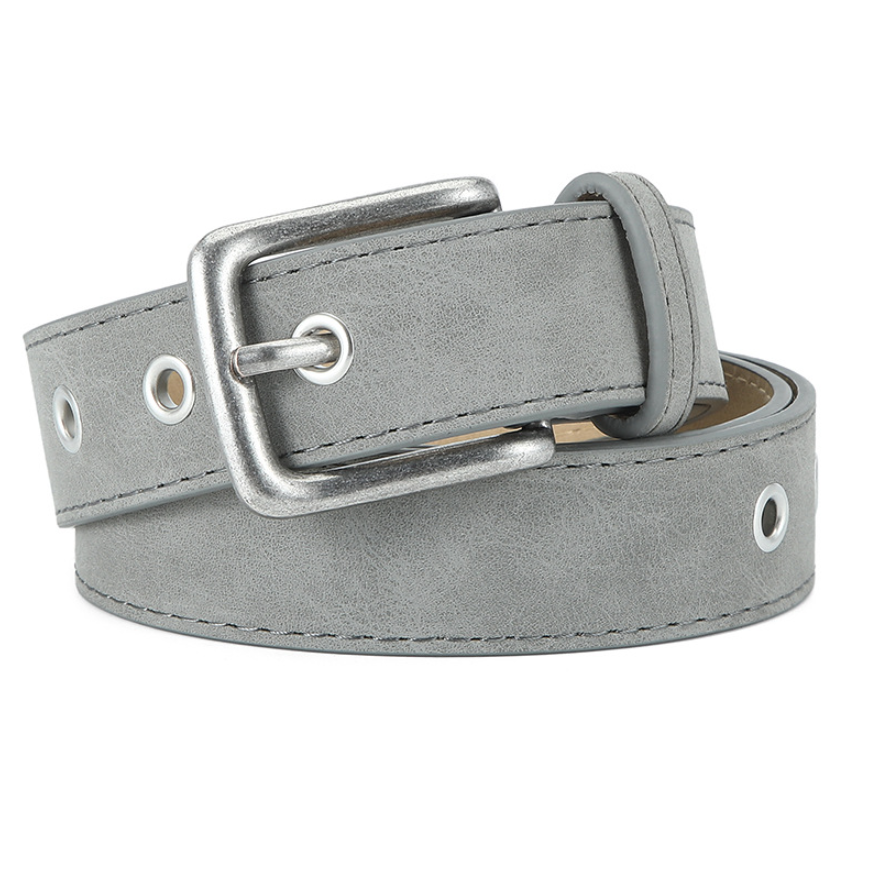 Stylish men's accessory: a classic suede belt that completes any outfit with elegance.