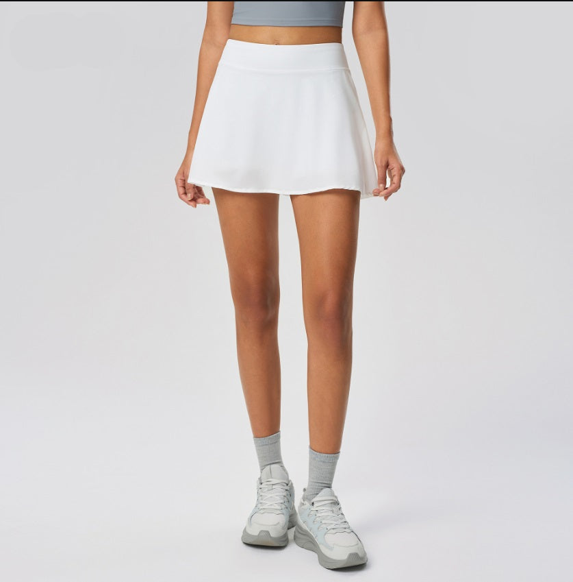 Stylish black swim skirt for women, designed with a side slit and elastic waistband for ultimate comfort.