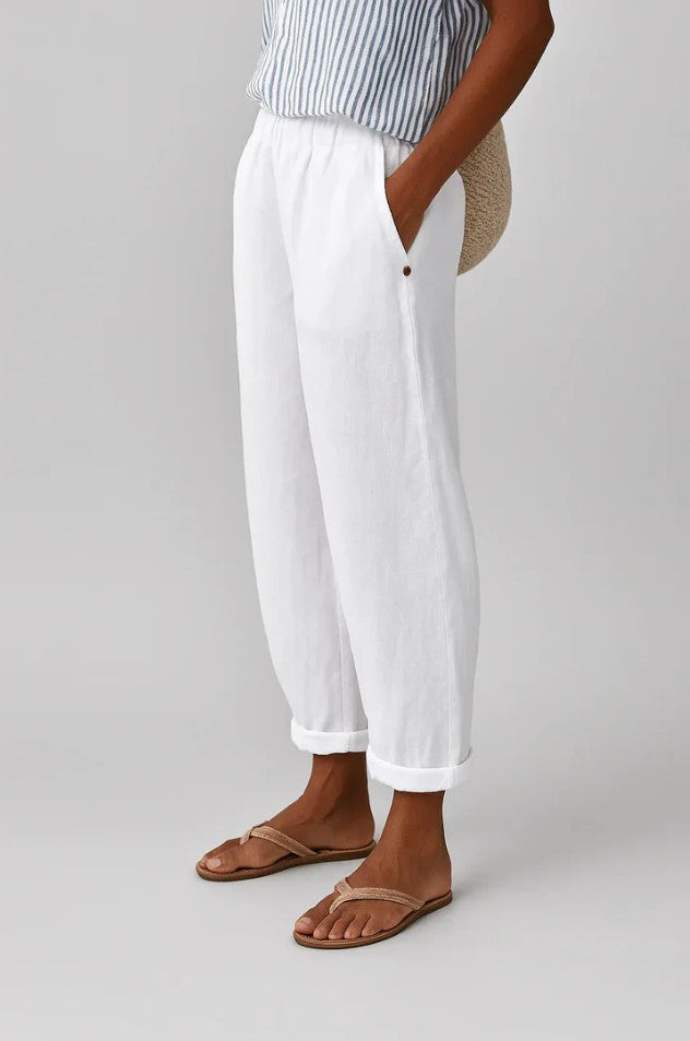 Relaxed fit women's everyday trousers, cotton blend for versatile casual wear & travel.