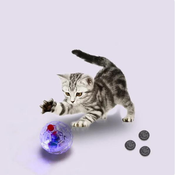 Interactive LED dog football toy, glowing for nighttime play. Durable pet ball for active dogs & outdoor fun.