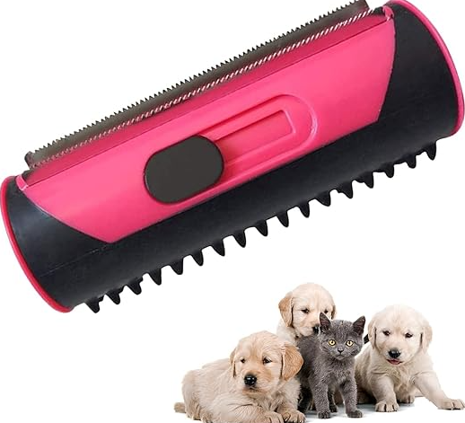 Pet supplies: Self-cleaning fur remover for easy coat care. Perfect dog and cat grooming brush.