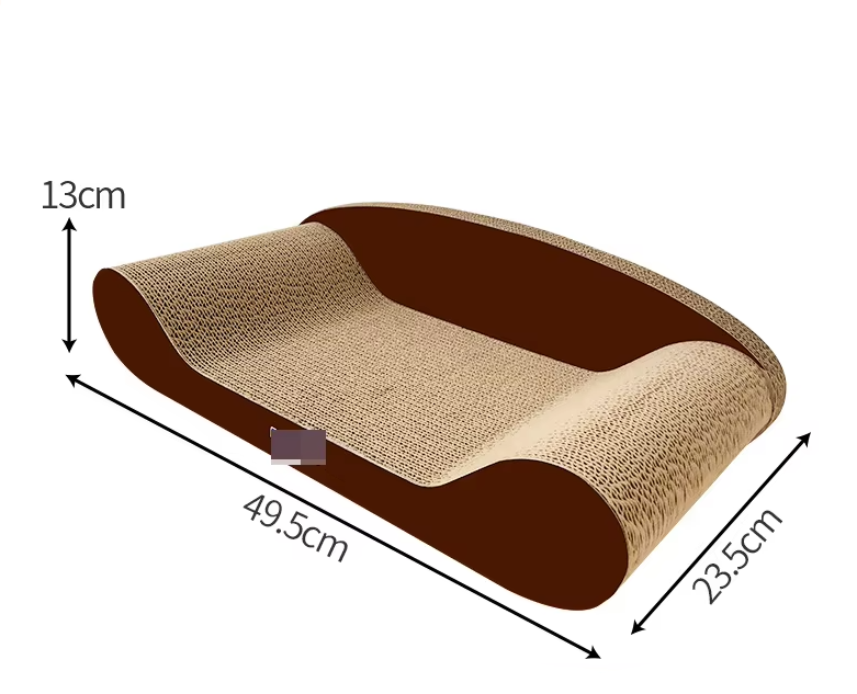 Stylish leopard design cat scratching mat. Doubles as a comfy pet bed/lounge for relaxing.