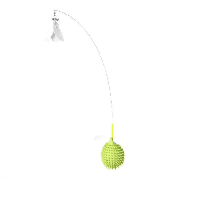Durable silicone catnip UFO toy. Perfect for interactive scratching & active indoor cat enrichment.