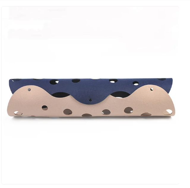 Engaging felt cat tunnel, promoting feline exercise and interactive play through its holes.
