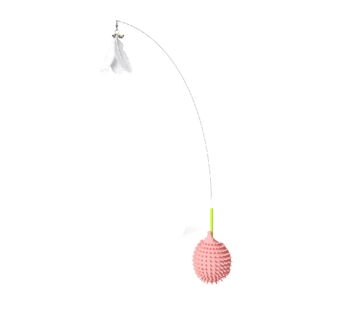 Vibrant silicone catnip UFO toy. Designed for interactive scratching, active play & indoor cat enrichment.