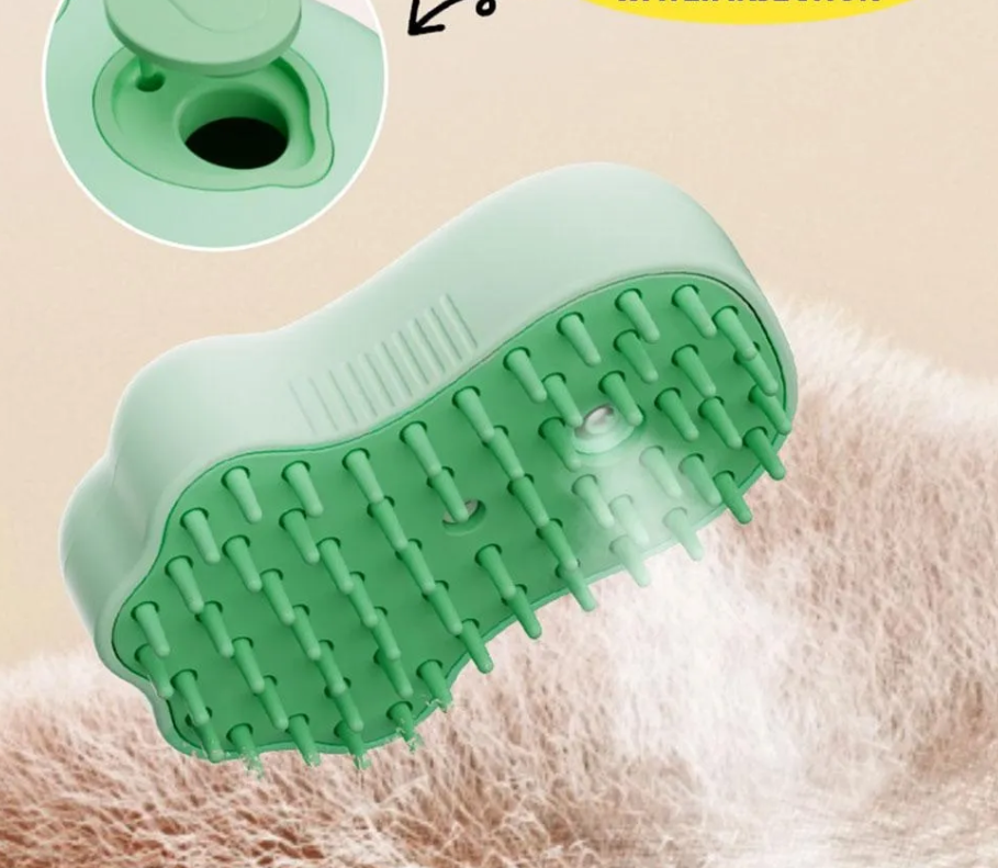 Rechargeable electric cat brush, perfect for massaging, deshedding & applying shampoo.