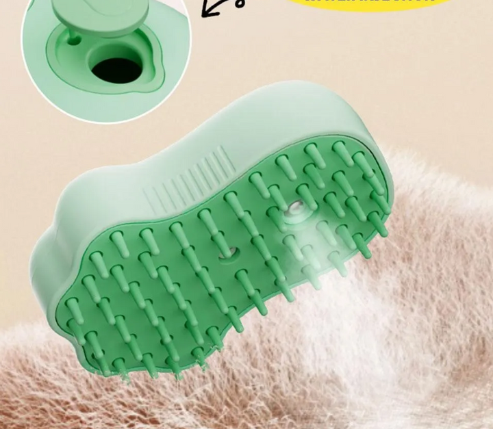Rechargeable electric cat brush, perfect for massaging, deshedding & applying shampoo.