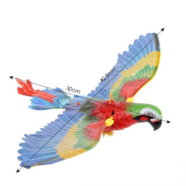Hunting eagle cat toy with realistic movement for stimulating your pet's natural instincts.