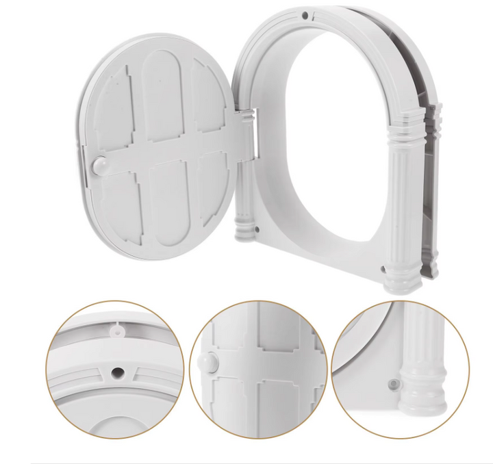 Decorative door toy for cats & small pets, a durable interactive enrichment toy for indoor fun.
