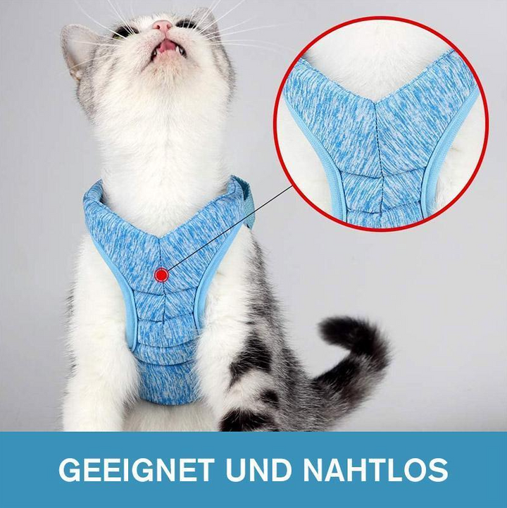 Small pet secure anti-escape cat harness and leash for peaceful outdoor adventures.