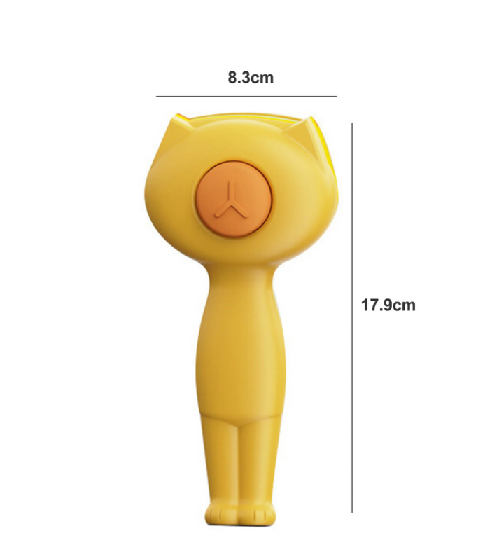 Keep pet coats healthy with this self-cleaning grooming brush. Reduces shedding for cats & dogs. Pet care.