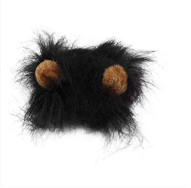 Adorable cat lion mane costume with ears. Perfect pet outfit & photo prop. A funny cat gift for any occasion.