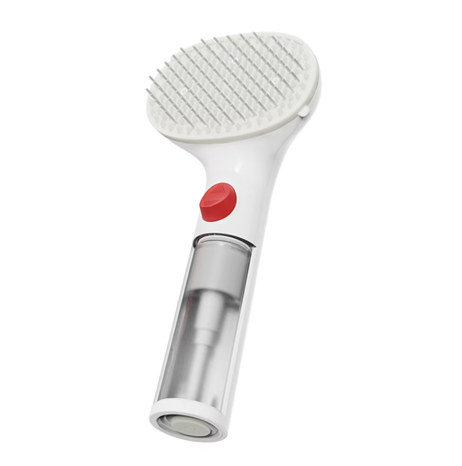 Promote pet hygiene with this dry foam brush & cleaner dispenser. Waterless dog & cat wash for clean fur.