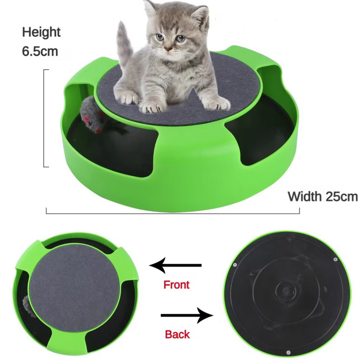 Indoor cat interactive mouse toy, perfect for solo or owner-led playtime.