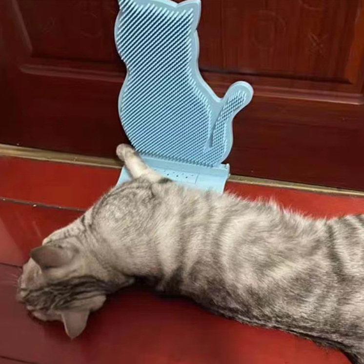 Kitchen decor with a cute cat silicone anti-slip towel holder for dishcloths & hand towels.