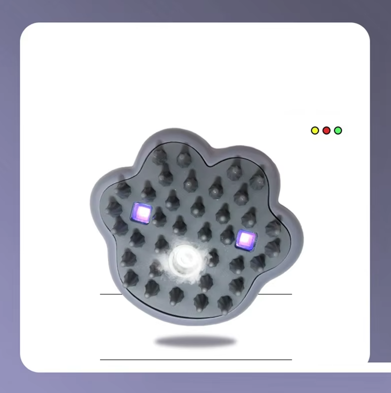 Pet grooming electric spray brush for dogs & cats, ensuring a shiny coat & happy pet care.