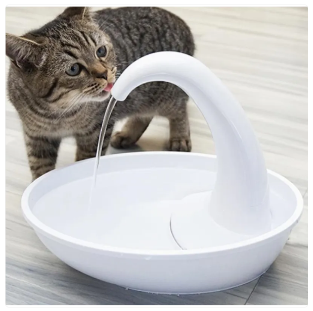 Automatic pet water fountain for cats & dogs, 79 fl oz capacity. Ensures continuous fresh water for pet hydration.