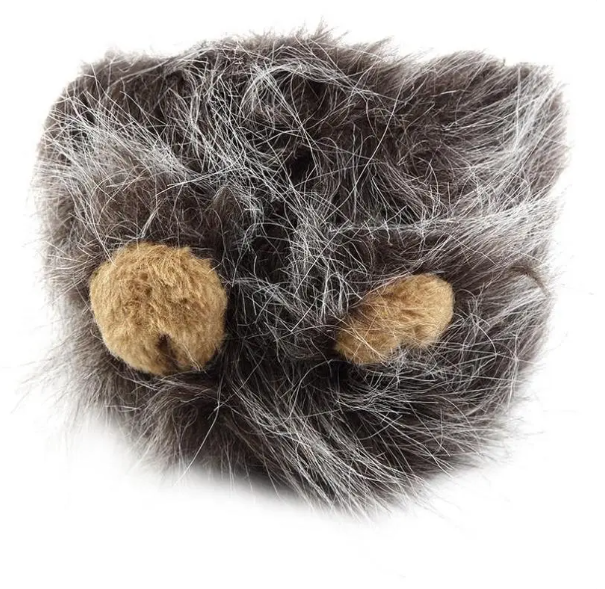 Realistic & funny cat lion mane costume with ears. A must-have pet accessory for adorable cat apparel.