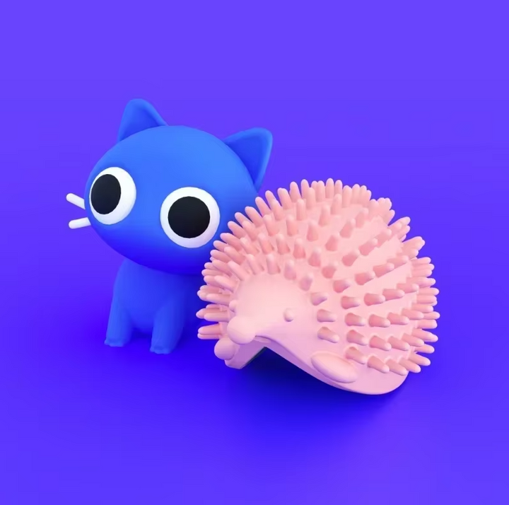 Unisex Catnip UFO Toy for active indoor play. Durable silicone scratching toy for feline enrichment.