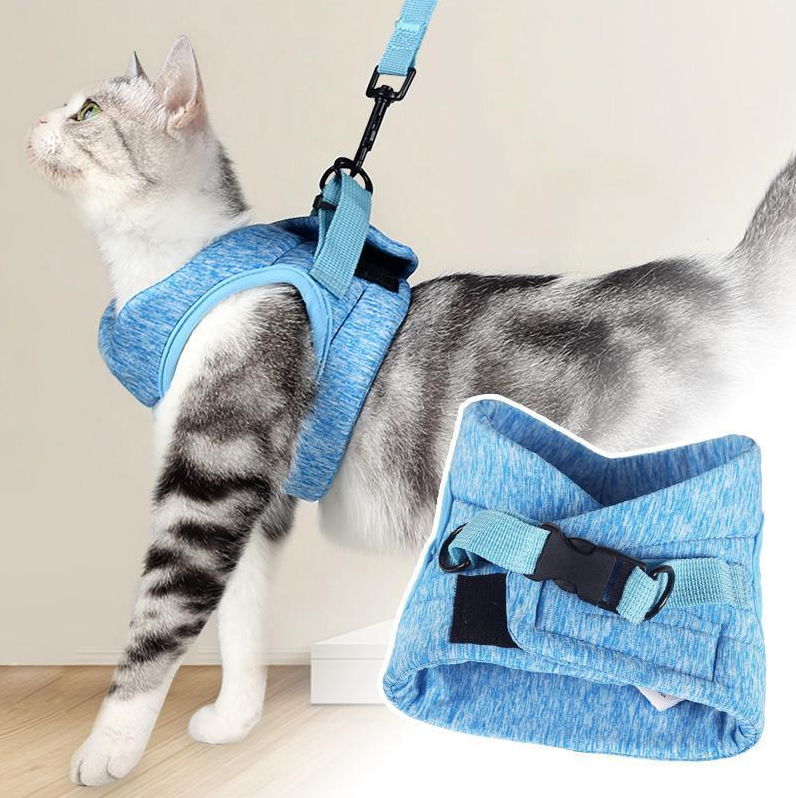 Give your cat freedom safely with this escape-proof walking harness & durable pet leash.